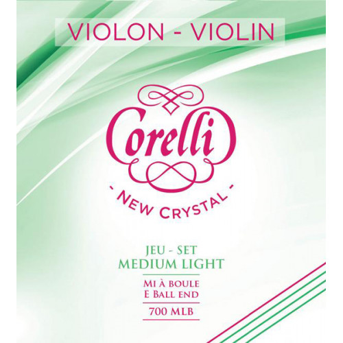 700MLB Corelli New Crystal Комплект струн для скрипки, средне легкое натяжение, шарик, Savarez