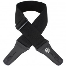 LIS-012-P3-BLK Ремень для гитары с блокировкой, широкий, чёрный, Lock-It Straps, D'Andrea