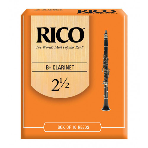 RCA1025 Rico Трости для кларнета Bb, размер 2.5, 10шт в упаковке Rico