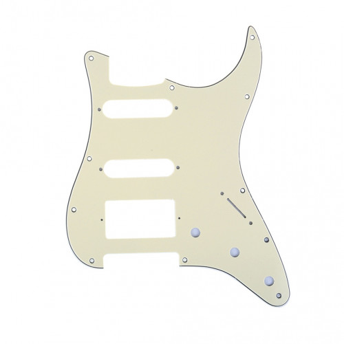 MX1382CM Защитная накладка гитары Fender Stratocaster HSS, 3 слоя, кремовая, Musiclily