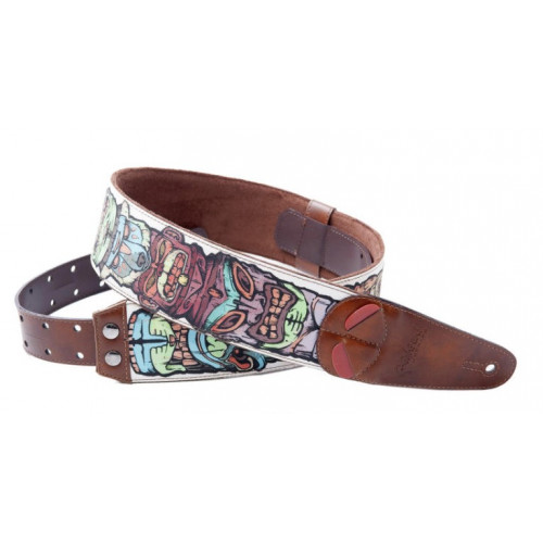 8401070280309 Steady Mojo Tiki White Ремень для гитары, RightOn Straps