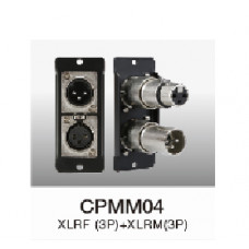 CPMM04 Модуль коммутационной панели CPM101 XLR(F) + XLR(M) 3р, Soundking