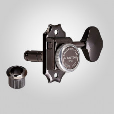SD90-MGT-05M-BK-L3+R3 Колки для гитары 3+3, локовые, черные, Gotoh