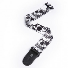 50H11 Sublimation Printed Гитарный ремень, полиэстер, рисунок «Большие черепа», Planet Waves