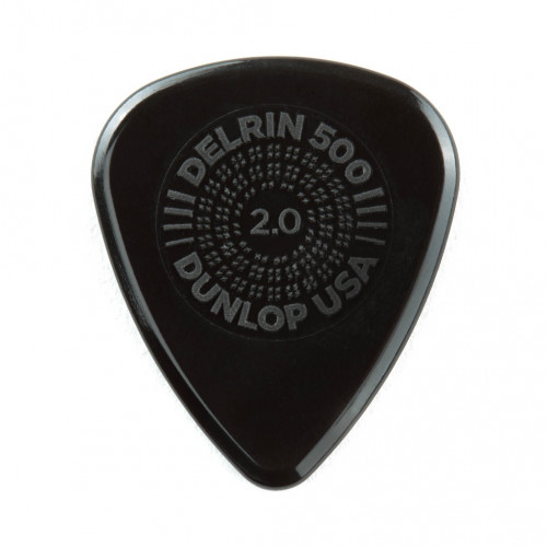 450P2.00 Prime Grip Delrin 500 Медиаторы 12шт, толщина 2,0мм, Dunlop