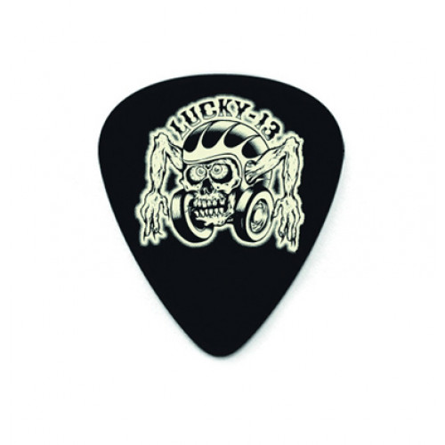 L16R.73 Lucky 13 Helmet Skull Медиаторы 36 шт., толщина 0,73мм, Dunlop