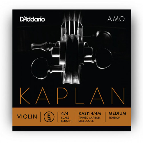 KA310-4/4M Kaplan Amo Комплект струн для скрипки размером 4/4, среднее натяжение, D'Addario