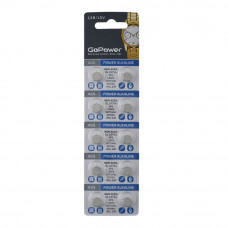 00-00023151 Alkaline Элемент питания G5/LR754/LR48/393A/193 1.5В, 10шт, GoPower 00-00023151 Alkaline Элемент питания G5/LR754/LR48/393A/193 1.5В, 10шт, GoPower