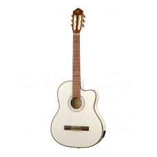 RCE145WH Family Series Pro Классическая гитара со звукоснимателем, размер 4/4, белая, Ortega