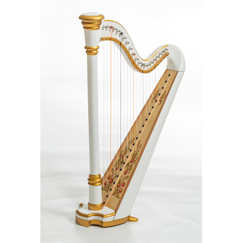 MLH0011 Capris Арфа 21 струнная (A4-G1), цвет белый глянцевый, Resonance Harps