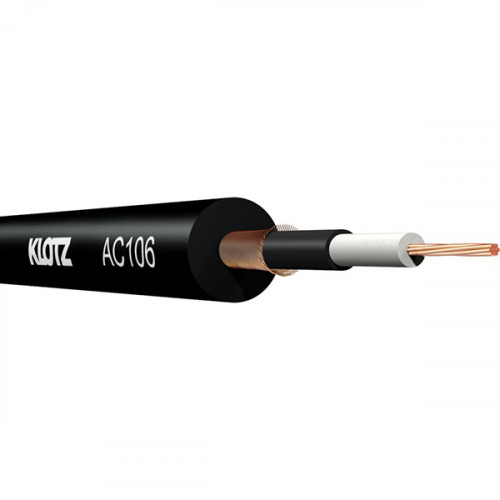AC106SW.030 Кабель акустический 0,22мм2, небалансный, 30м, черный, Klotz