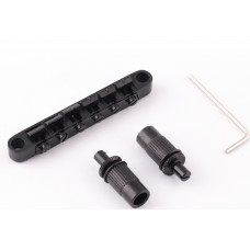 BM-002-BK Бридж Tune-O-Matic, черный, Metallor BM-002-BK Бридж Tune-O-Matic, черный, Metallor