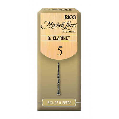 RMLP5BCL500 Mitchell Lurie Premium Трости для кларнета Bb, размер 5.0, 5шт, Rico