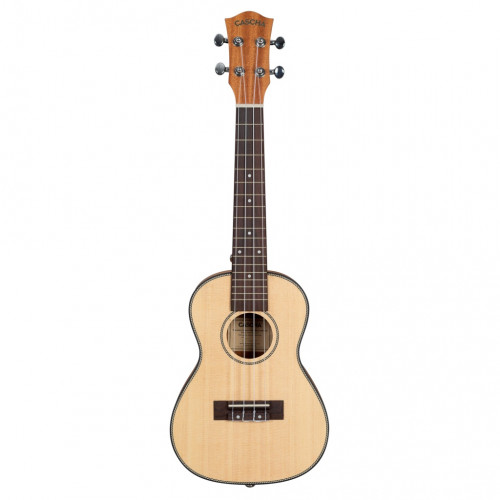 HH-2151L Spruce Series Укулеле концертный леворукий, с чехлом, цвет натуральный, Cascha