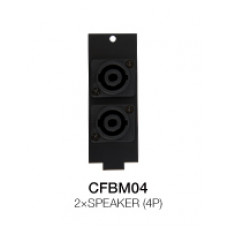 CFBM04 Floor Box Модуль коммутационной коробки 2 х Speakon, Soundking