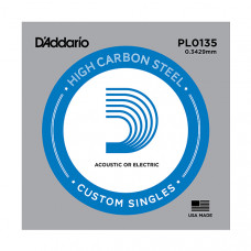 PL0135 Plain Steel Отдельная струна без обмотки, сталь, .0135, D'Addario