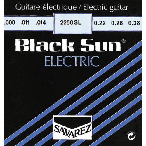 2250SL Black Sun Комплект струн для электрогитары, никелированные, Super Light, 8-38, Savarez 2250SL Black Sun Комплект струн для электрогитары, никелированные, Super Light, 8-38, Savarez