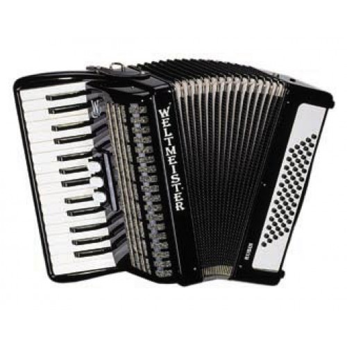 Rubin-II-60/30-BK Rubin Аккордеон 30/60/II/3, черный, с ремнями и чехлом, Weltmeister