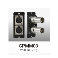 CPMM03 Модуль коммутационной панели CPM101 2 х XLR(F) 3р, Soundking