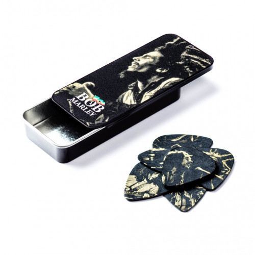 BOB-PT08M Bob Marley Gold Медиаторы 6шт, средние, в коробочке, Dunlop