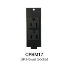 CFBM17 Floor Box Модуль коммутационной коробки, 2 х сетевая розетка тип G, Soundking