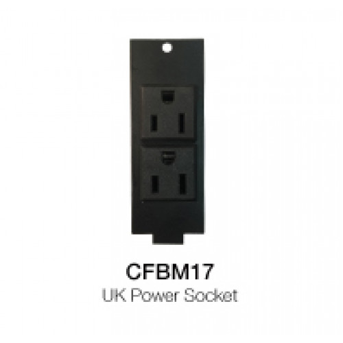 CFBM17 Floor Box Модуль коммутационной коробки, 2 х сетевая розетка тип G, Soundking