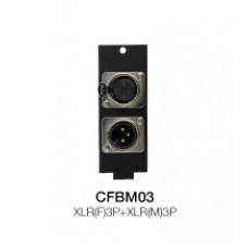 CFBM03 Floor Box Модуль коммутационной коробки XLR(F) + XLR(M) 3р, Soundking