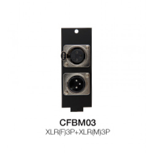 CFBM03 Floor Box Модуль коммутационной коробки XLR(F) + XLR(M) 3р, Soundking