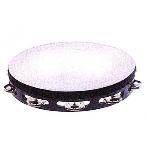 THD10BK Тамбурин 10" с кожей, черный, Fleet
