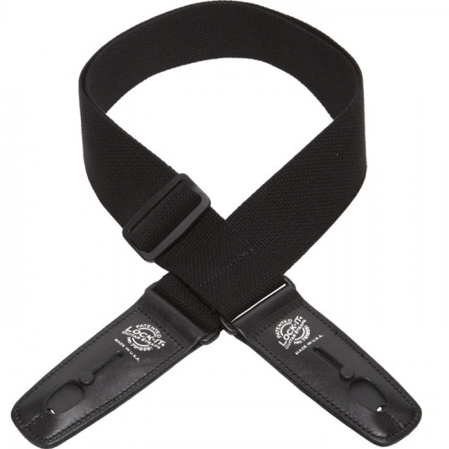 LIS-013-C2-BLK Ремень для гитары с блокировкой, хлопок, чёрный, Lock-It Straps, D'Andrea LIS-013-C2-BLK Ремень для гитары с блокировкой, хлопок, чёрный, Lock-It Straps, D'Andrea