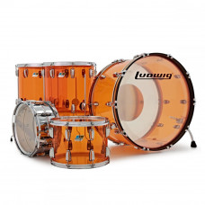 L8264LX47 Vistalite Zep Set Набор барабанов, акрил, янтарь, Ludwig L8264LX47 Vistalite Zep Set Набор барабанов, акрил, янтарь, Ludwig