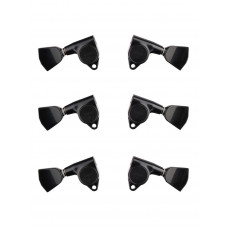 SG301-04-B-L3+R3 Колки для гитары 3+3, черные, Gotoh