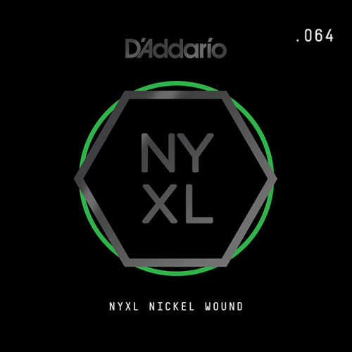 NYNW064 NYXL Отдельная струна для электрогитары, никелированная, 064, D'Addario