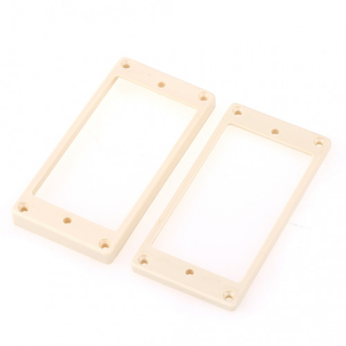 MX1588CM-MX1589CM Комплект рамок звукоснимателей (1+1), прямые, кремовые, Musiclily