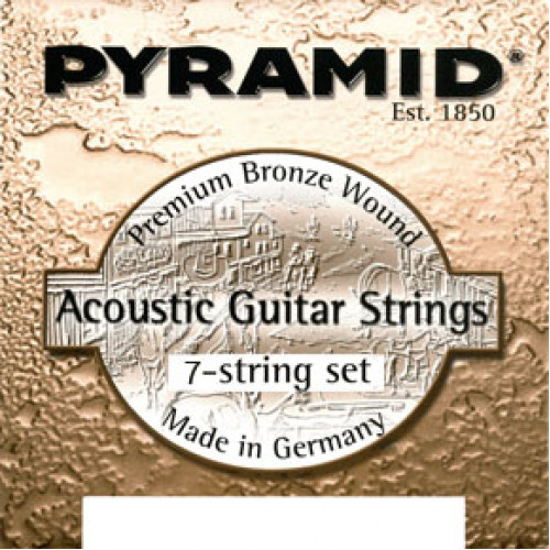 331100 Phosphor Bronze Комплект струн для 7-струнной акустической гитары, 11-60, Pyramid