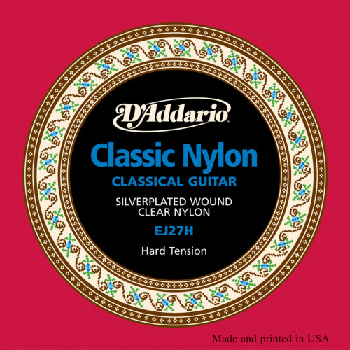 EJ27H CLASSIC Струны для классической гитары нейлоновые Student Hard D`Addario