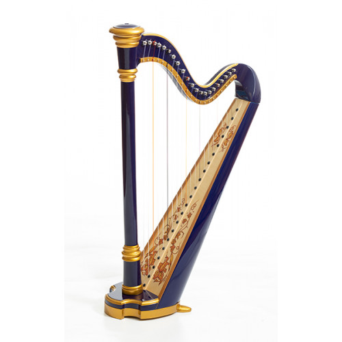 MLH0012 Capris Арфа 21 струнная (A4-G1), цвет синий глянцевый, Resonance Harps