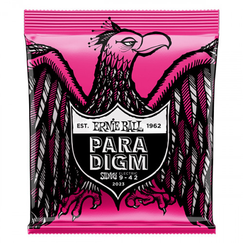 P02023 Paradigm Slinky Комплект струн для электрогитары, сталь, 9-42, Ernie Ball
