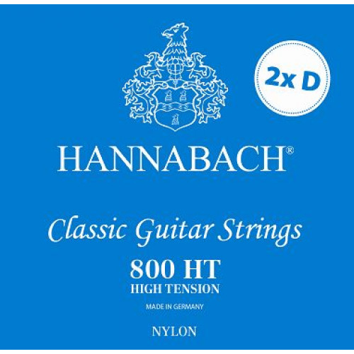 800HT2D Blue SILVER PLATED Комплект струн (две струны РЕ) для классической гитары. Hannabach 800HT2D Blue SILVER PLATED Комплект струн (две струны РЕ) для классической гитары. Hannabach