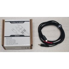 BUR001(1.5m) Кабель акустический Type-C-2хRCA, 1.5м, Soundking
