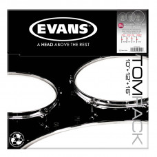 ETP-PC1CLR-R Power Center Clear Rock Набор пластика для том барабана 10''/12''/16'', Evans ETP-PC1CLR-R Power Center Clear Rock Набор пластика для том барабана 10''/12''/16'', Evans