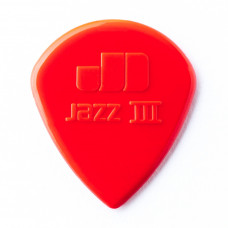 47P3N Nylon Jazz III Медиаторы 6шт, 1,38мм, красные, Dunlop 47P3N Nylon Jazz III Медиаторы 6шт, 1,38мм, красные, Dunlop