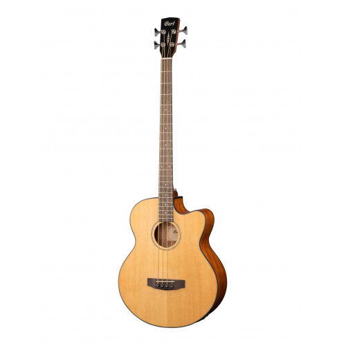 AB850F-NAT-BAG Acoustic Bass Series Электро-акустическая бас-гитара, с вырезом, цвет нат-й, Cort AB850F-NAT-BAG Acoustic Bass Series Электро-акустическая бас-гитара, с вырезом, цвет нат-й, Cort