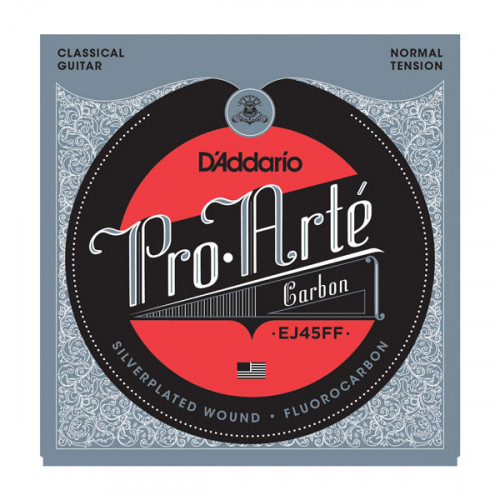EJ45FF Pro-Arte Carbon Комплект струн для классической гитары, нормальное натяжение, D'Addario EJ45FF Pro-Arte Carbon Комплект струн для классической гитары, нормальное натяжение, D'Addario