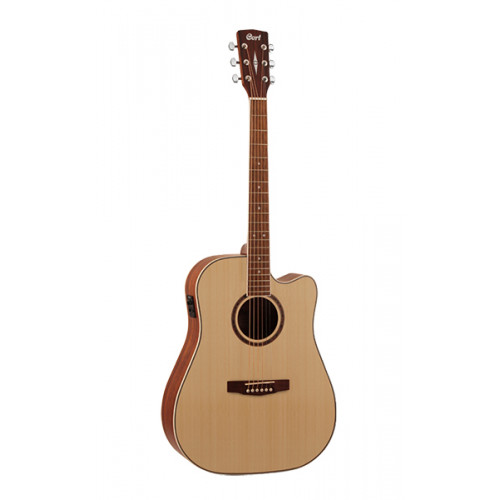 AD890CF-NT Standard Series Электро-акустическая гитара, с вырезом, натуральный, Cort