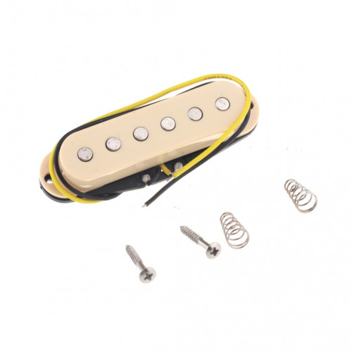 M524 Звукосниматель магнитный сингл, для Fender Strat, бриджевый, кремовый, Musiclily