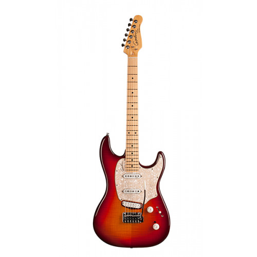 046980 Progression Plus Cherry Burst Flame MN Электрогитара, Godin