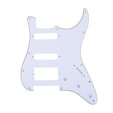 MX1382WH Защитная накладка гитары Fender Stratocaster HSS, 3 слоя, белая, Musiclily