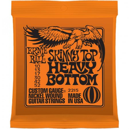 P02215 Skinny Top Heavy Bottom Комплект струн для электрогитары, никель, 10-52, Ernie Ball P02215 Skinny Top Heavy Bottom Комплект струн для электрогитары, никель, 10-52, Ernie Ball