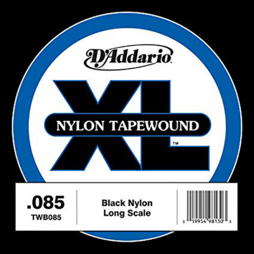 TWB085 Tapewound Отдельная струна для бас-гитары, нейлоновая оплетка, 085, D'Addario